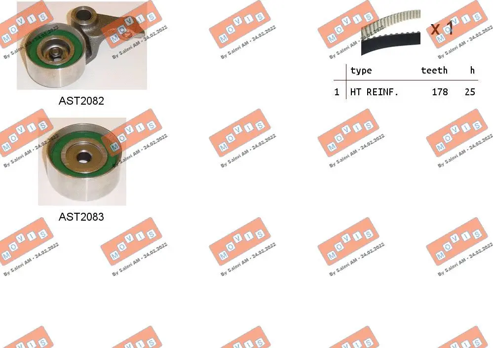 Timing Belt Kit (ASTK0956)