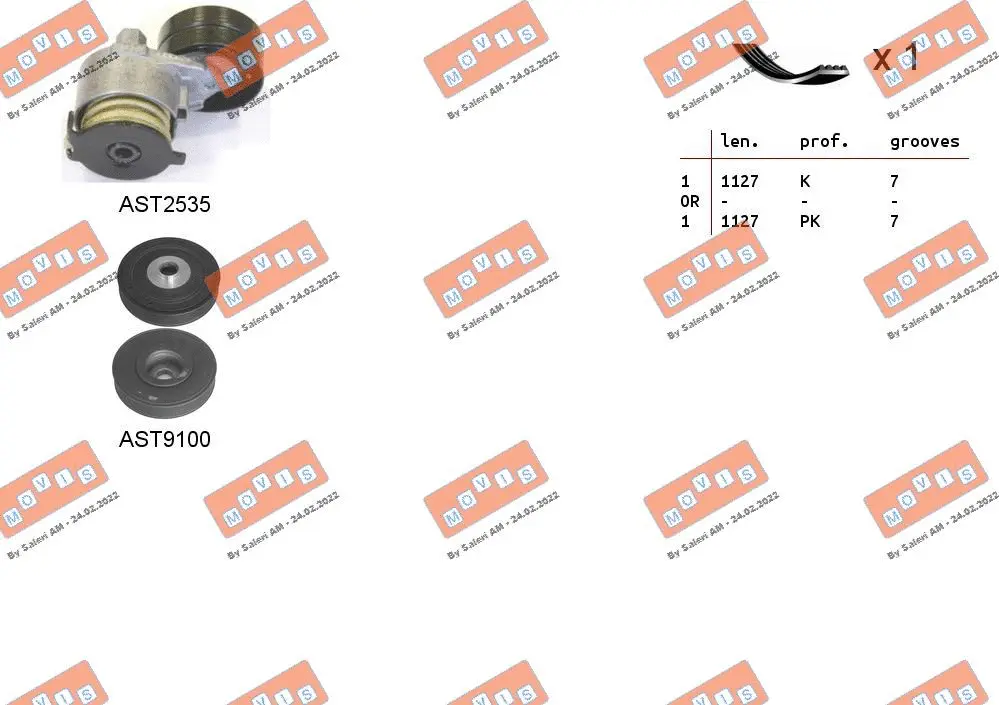 V-Ribbed Belt Set (ASTA0099)