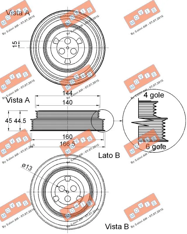 Belt Pulley, crankshaft