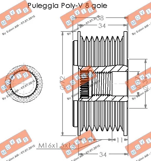 Alternator Freewheel Clutch