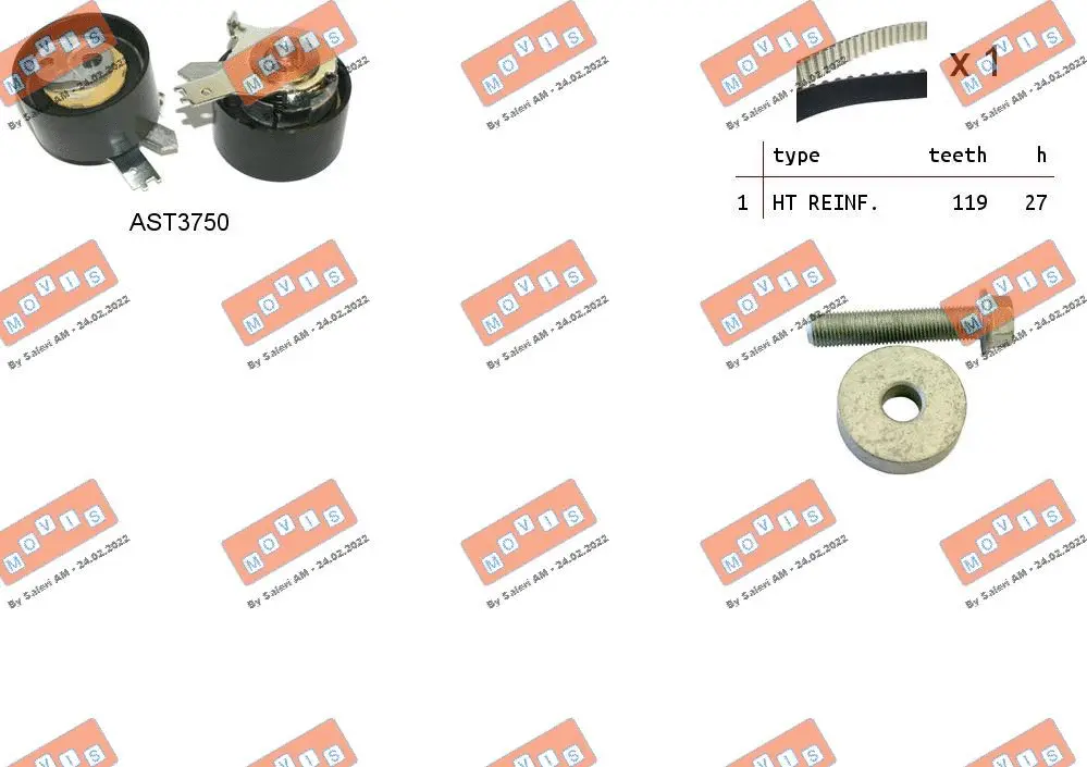 Timing Belt Kit (ASTK1168)
