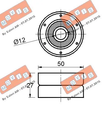 Deflection/Guide Pulley, timing belt