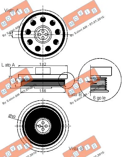 Belt Pulley, crankshaft