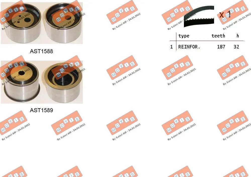 Timing Belt Kit (ASTK1205)