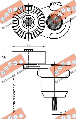 Belt Tensioner, V-ribbed belt