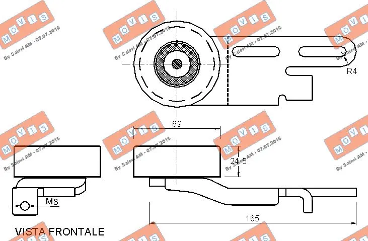 Belt Tensioner, V-ribbed belt