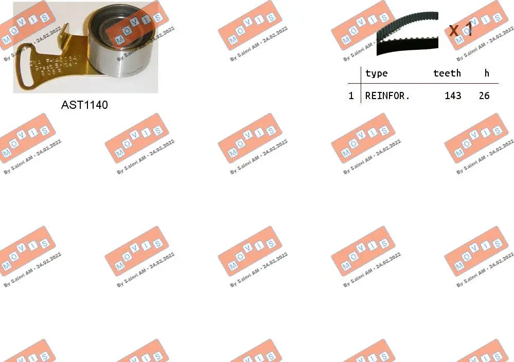 Timing Belt Kit (ASTK0955)