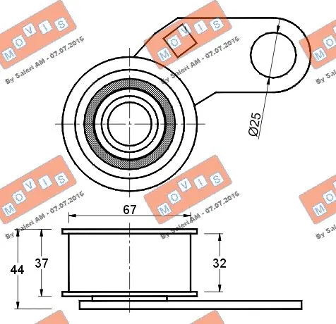 Tensioner Pulley, timing belt