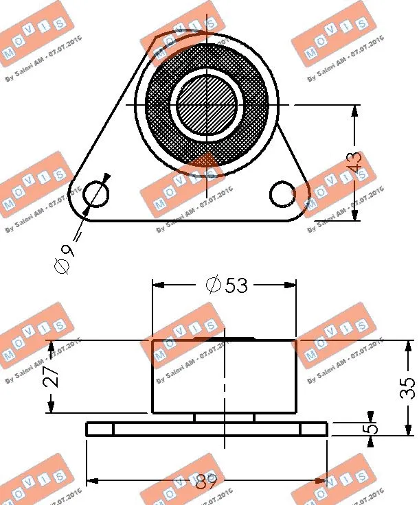 Deflection/Guide Pulley, timing belt