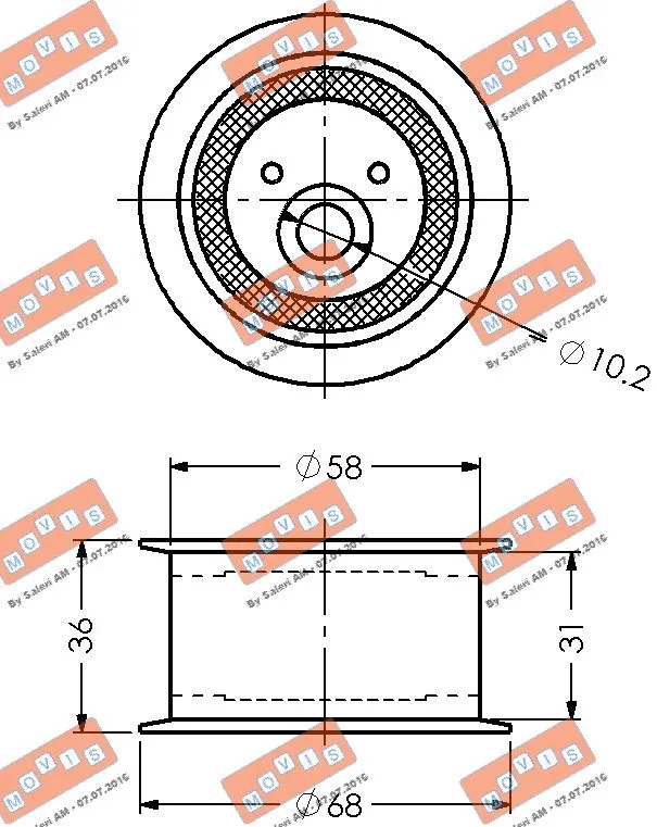 Tensioner Pulley, timing belt