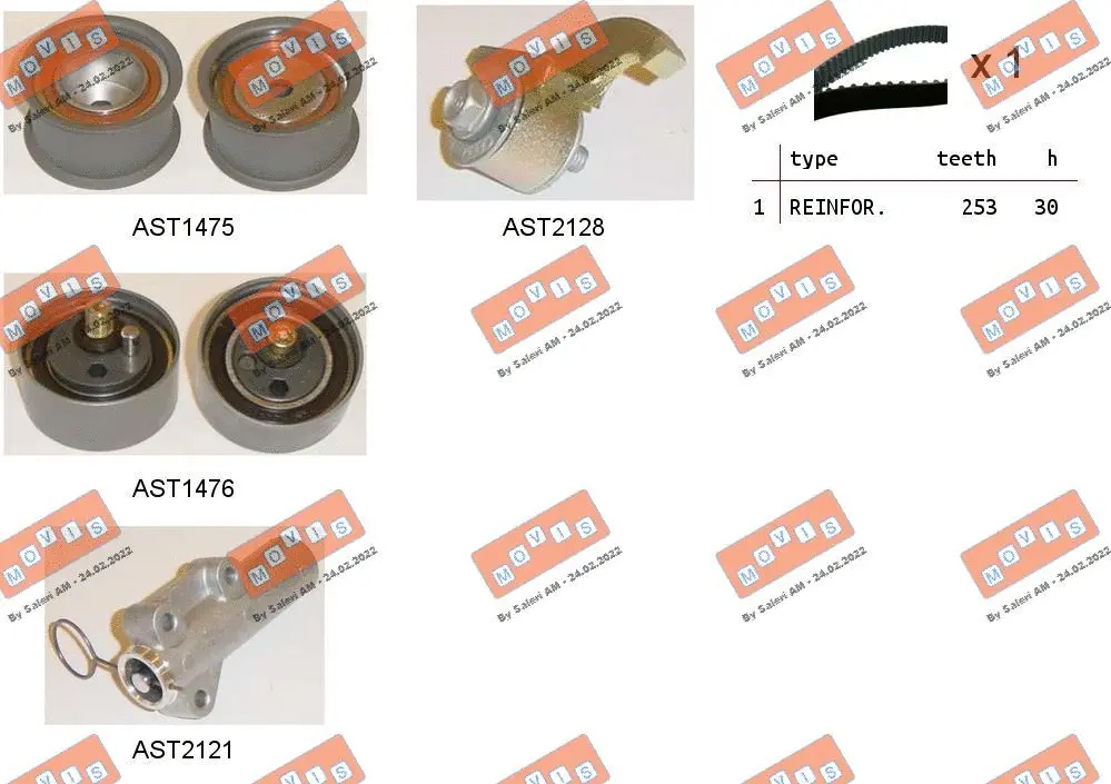 Timing Belt Kit (ASTK1051)