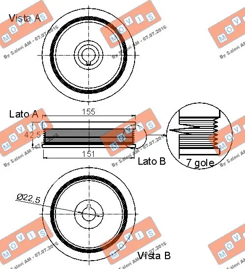 Belt Pulley, crankshaft
