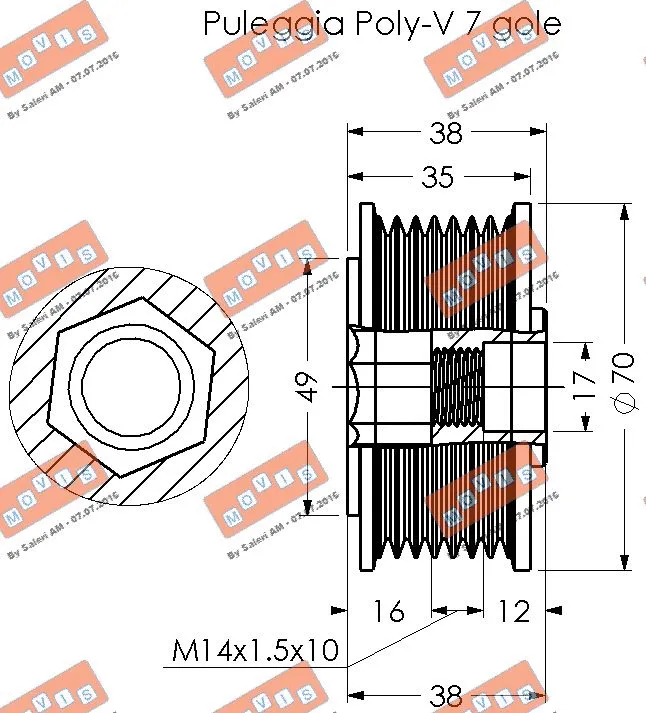Alternator Freewheel Clutch