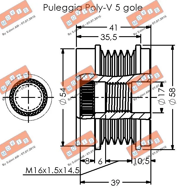 Alternator Freewheel Clutch
