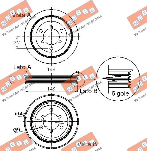 Belt Pulley, crankshaft