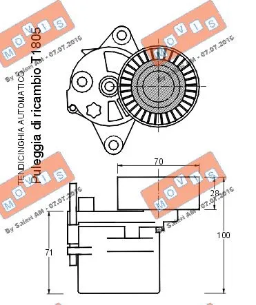 Belt Tensioner, V-ribbed belt