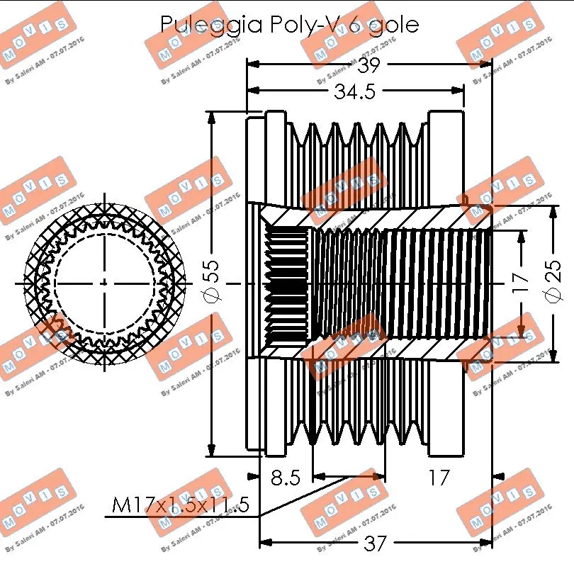 Alternator Freewheel Clutch