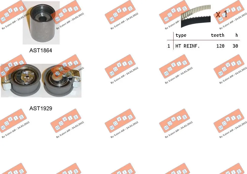 Timing Belt Kit (ASTK0951)