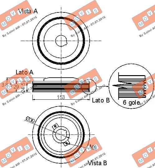 Belt Pulley, crankshaft