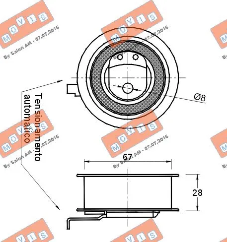 Tensioner Pulley, timing belt