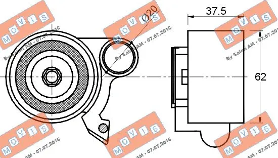 Tensioner Pulley, timing belt