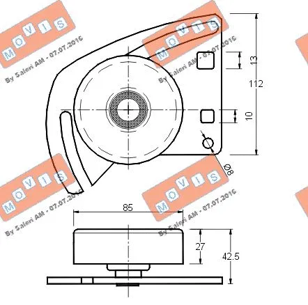 Belt Tensioner, V-ribbed belt