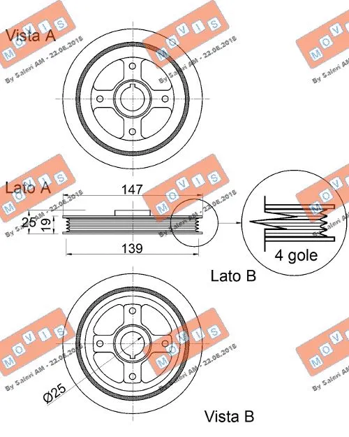 Belt Pulley, crankshaft