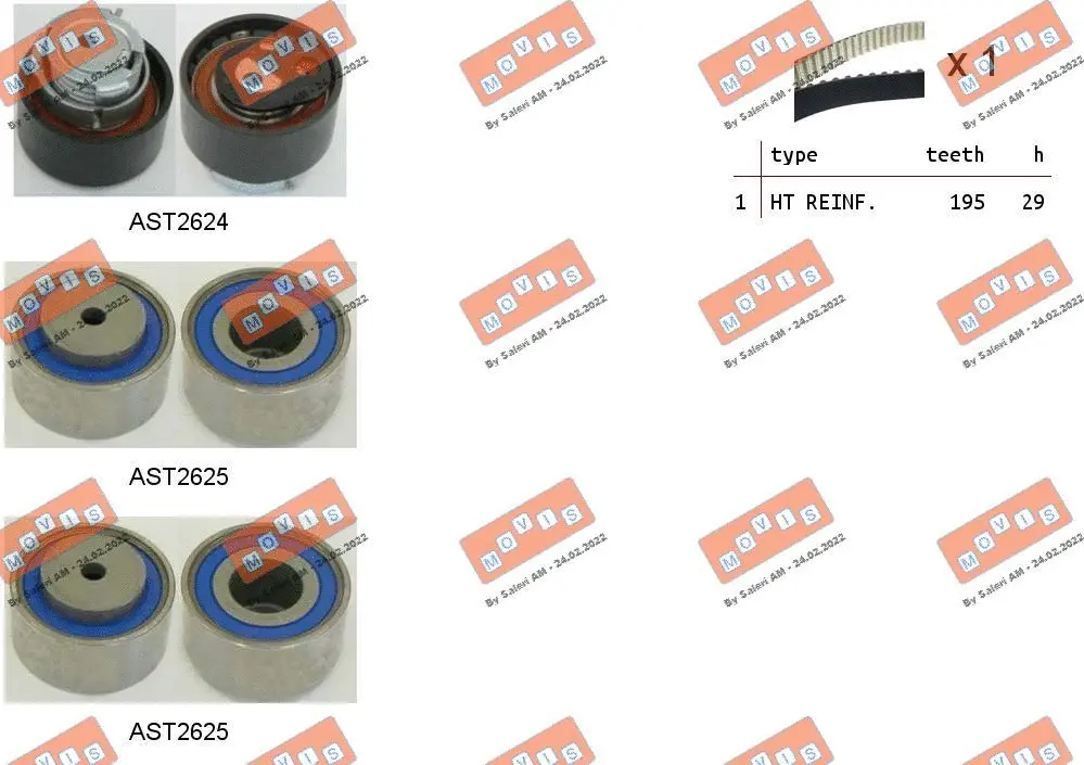 Timing Belt Kit (ASTK1113)
