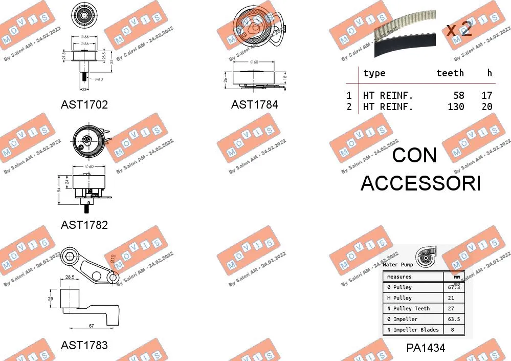 Water Pump & Timing Belt Kit