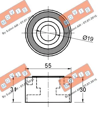 Deflection/Guide Pulley, timing belt