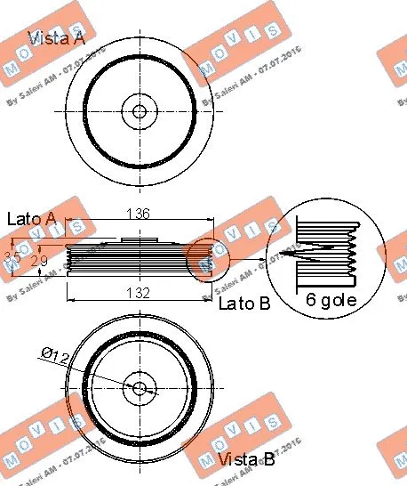Belt Pulley, crankshaft