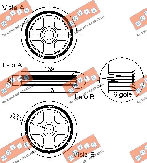 Belt Pulley, crankshaft