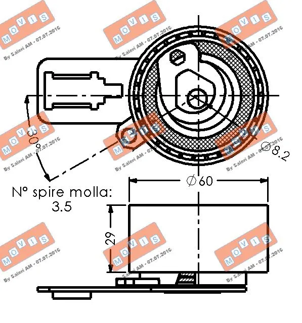 Tensioner Pulley, timing belt