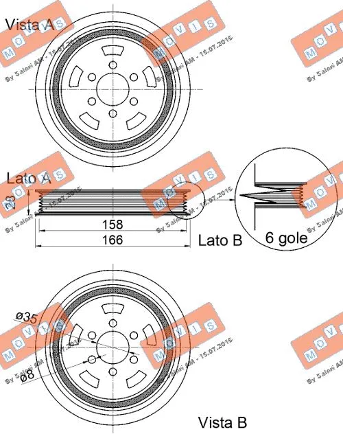 Belt Pulley, crankshaft