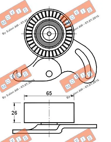 Belt Tensioner, V-ribbed belt