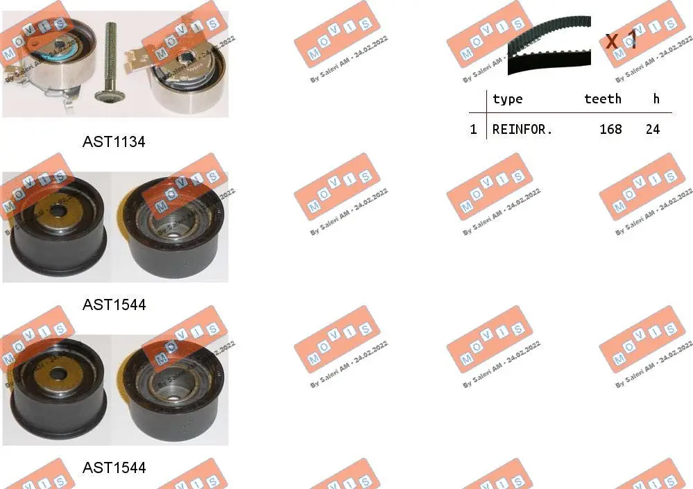Timing Belt Kit (ASTK1043)