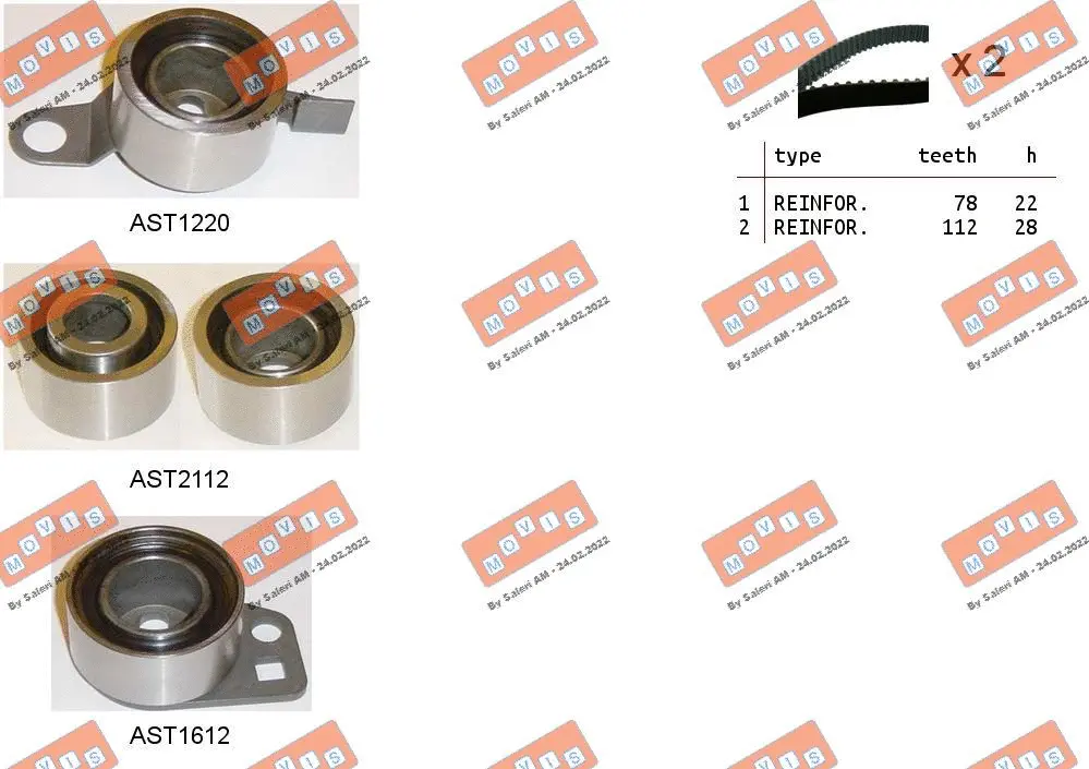 Timing Belt Kit (ASTK0957C)