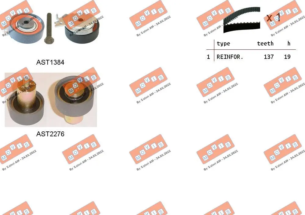 Timing Belt Kit (ASTK1276)