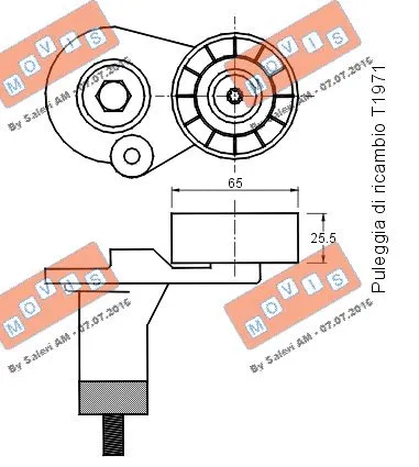 Belt Tensioner, V-ribbed belt