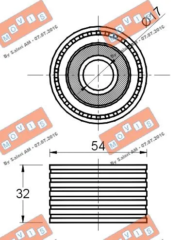 Deflection/Guide Pulley, timing belt