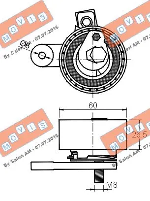 Tensioner Pulley, timing belt