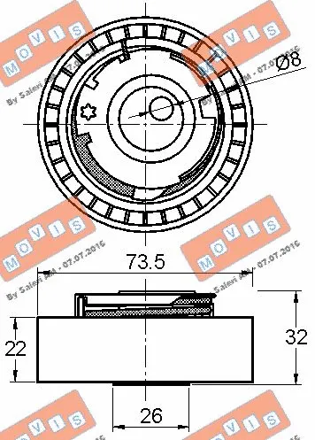 Tensioner Pulley, timing belt