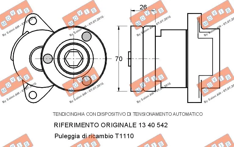 Belt Tensioner, V-ribbed belt