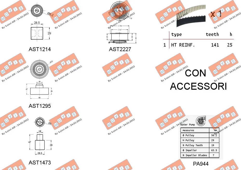 Water Pump & Timing Belt Kit