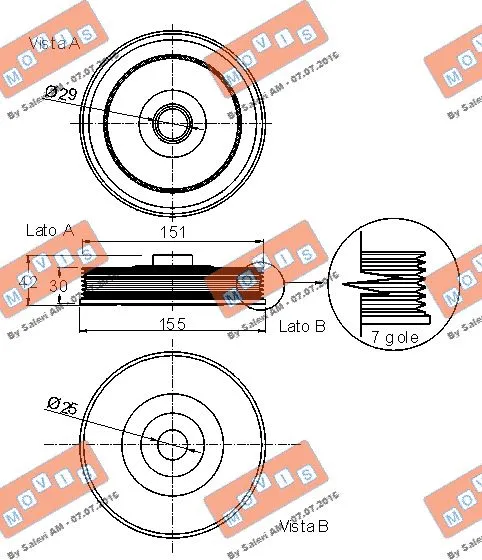 Belt Pulley, crankshaft