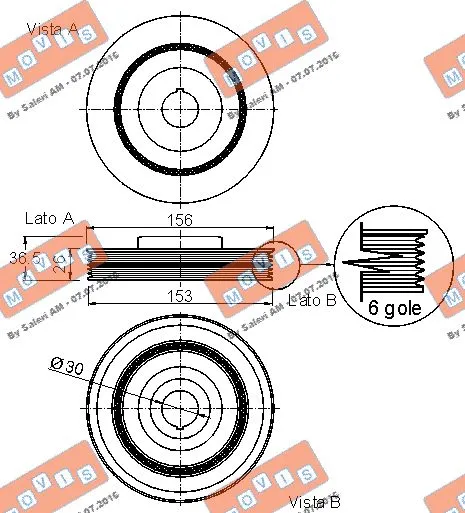 Belt Pulley, crankshaft