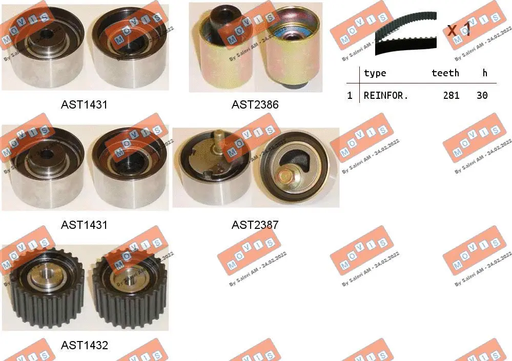 Timing Belt Kit (ASTK0996)