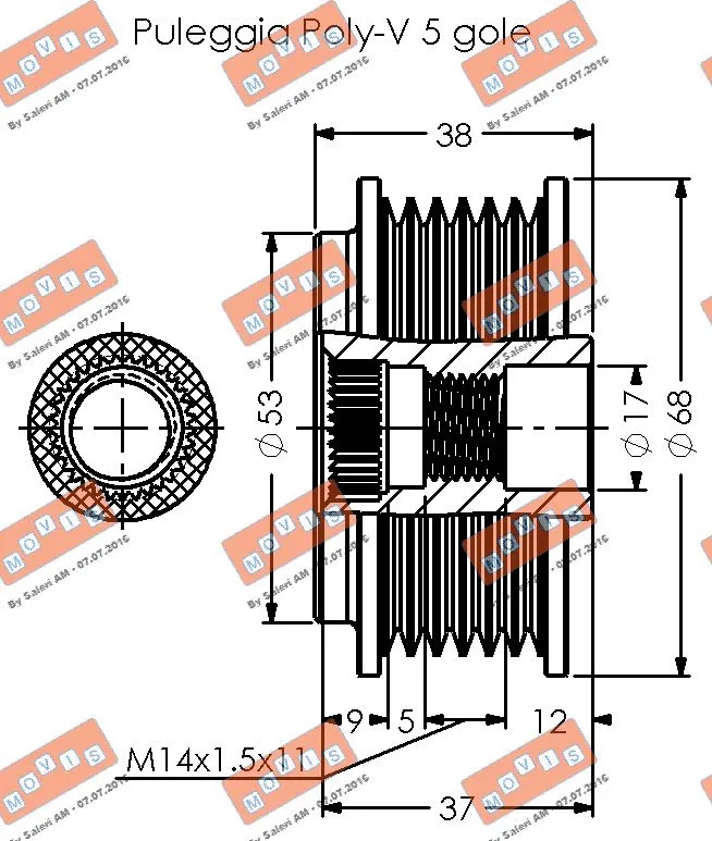 Alternator Freewheel Clutch