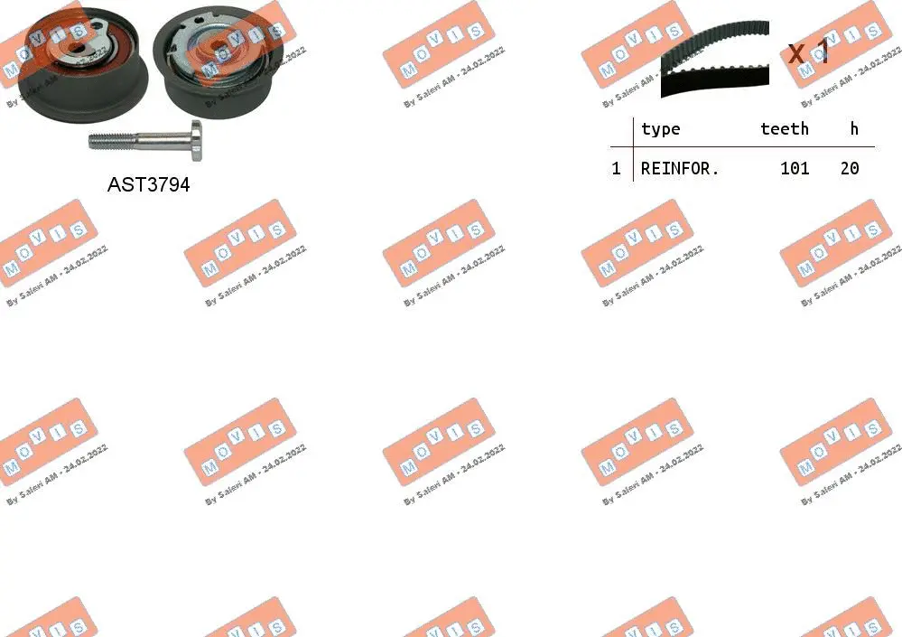 Timing Belt Kit (ASTK1283)