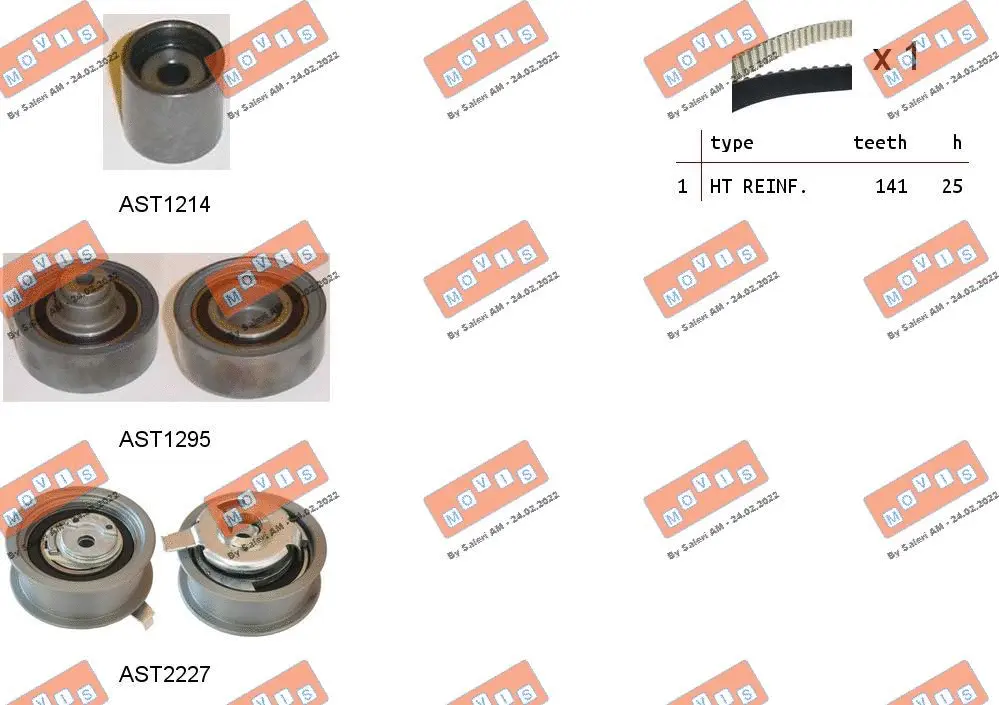Timing Belt Kit (ASTK0958)